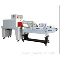 Semi automatic l bar heat shrink wrapping machine with shrink tunnel use pof,pvc and pe film